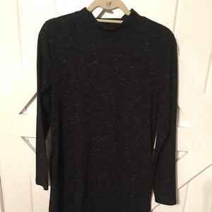 Black Mock Neck Dress - Small